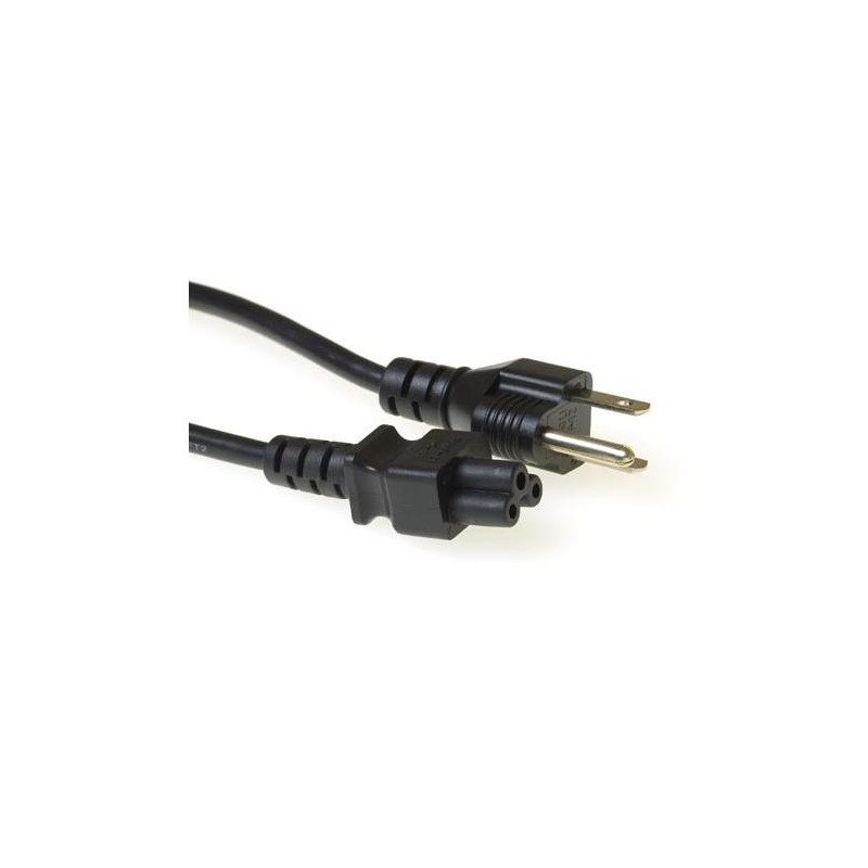 CABLE DE ALIMENTACION PORTATIL (TREBOL) 1.8Mts USA
