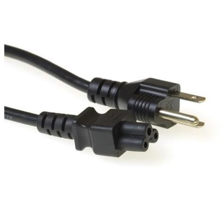 CABLE DE ALIMENTACION PORTATIL (TREBOL) 3Mts USA