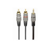 CABLE AUDIO JACK STEREO 3.5 M -2 x RCA M  10Mts.