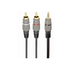 CABLE AUDIO JACK STEREO 3.5 M -2 x RCA M 2.5Mts.