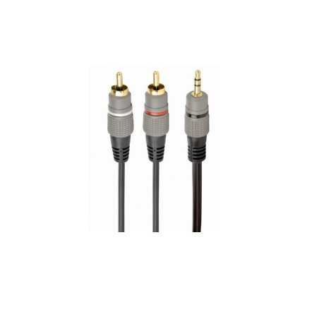CABLE AUDIO JACK STEREO 3.5 M -2 x RCA M 2.5Mts.