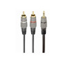 CABLE AUDIO JACK STEREO 3.5 M -2 x RCA M 2.5Mts.