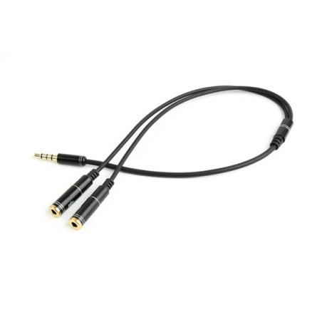 ADAPTADOR AUDIO 1 X JACK 3.5 M TETRAP. - 2 X 3.5 H