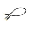 ADAPTADOR AUDIO 1 X JACK 3.5 M TETRAP. - 2 X 3.5 H