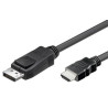 CABLE DISPLAYPORT (CPU) - HDMI (MONITOR) 3Mt