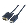 CABLE DISPLAYPORT (CPU) - VGA (MONITOR) 1.8Mts