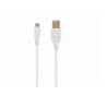 CABLE USB 2.0 TIPO A(M)-MICRO USB B (M) 1m BLANCO