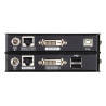 KVM EXTENDER DVI-D + USB  HDbaseT + AUDIO 100M