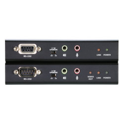 KVM EXTENDER DVI-D + USB  HDbaseT + AUDIO 100M