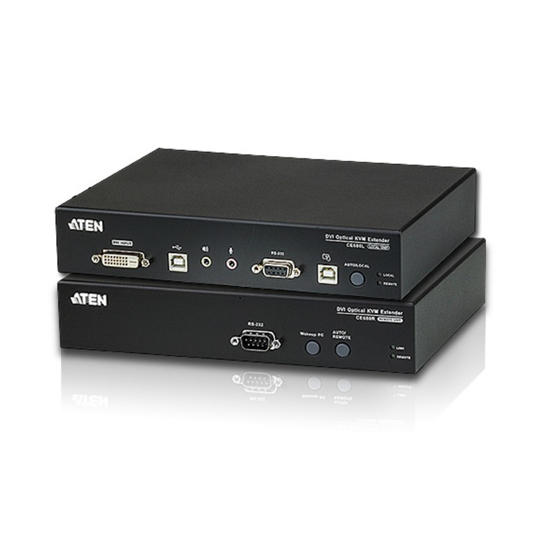 KVM EXTENDER DVI + USB  FIBRA OPTICA + AUDIO 600Mt