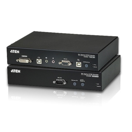 KVM EXTENDER DVI + USB  FIBRA OPTICA + AUDIO 600Mt