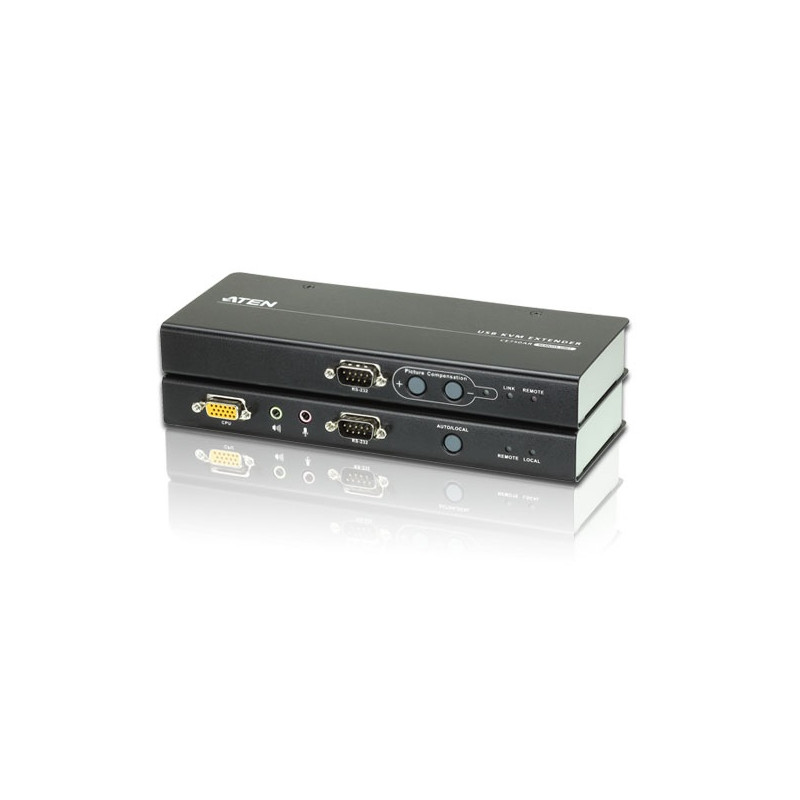 KVM EXTENDER VGA + USB + AUDIO + RS232 200Mts RJ45