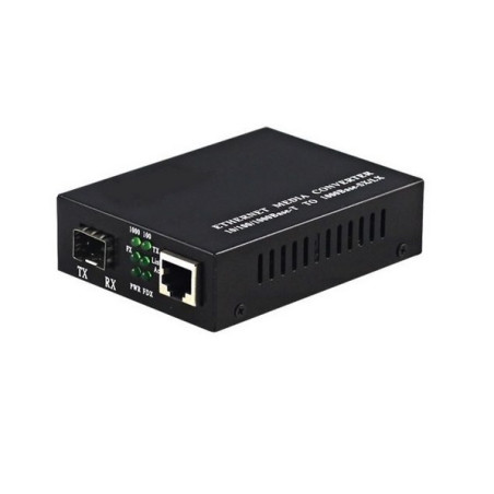 CONVERSOR DE MEDIO RJ45 GIGA - SLOT SFP 1000Mbps
