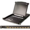 KVM SWITCH LCD 19'' 8 PUERTOS PS/2 y USB 1U ALTURA