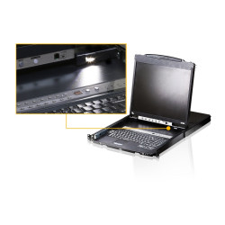 KVM SWITCH LCD 19´´ 8 PTOS PS/2 - USB DUAL RAIL