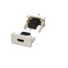 MODULO FRONTAL 45 X 22.5 HDMI 180º 19P H-H BLANCO