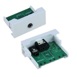 MODULO FRONTAL 45 X 22.5 JACK 3.5´´ H - H BLANCO