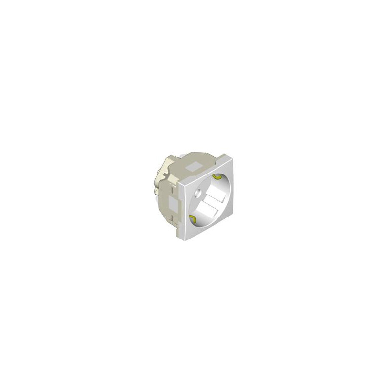 MODULO FRONTAL 45 X 45 1 SCHUKO BLANCO