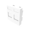 MODULO FRONTAL 45 X 45 2 X RJ45 H PARA CAJA MODUL