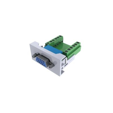 MODULO FRONTAL 45 X 22.5 VGA 15P HEMBRA BLANCO