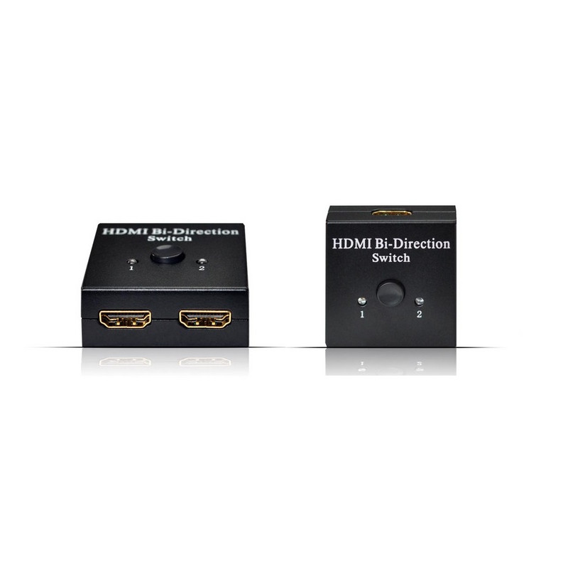 CONMUTADOR MANUAL HDMI 2 X 1 BIDIRECCIONAL 4K/3D