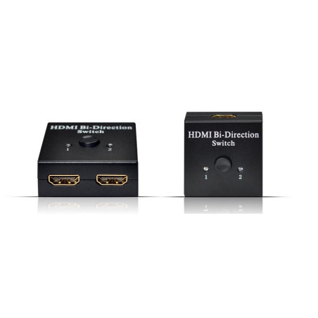 CONMUTADOR MANUAL HDMI 2 X 1 BIDIRECCIONAL 4K/3D