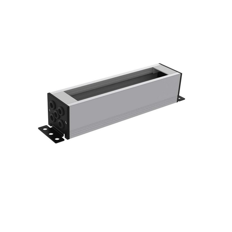 PERFIL SUPERFICIE 5 MECANISMOS 45X45 ALUMINIO