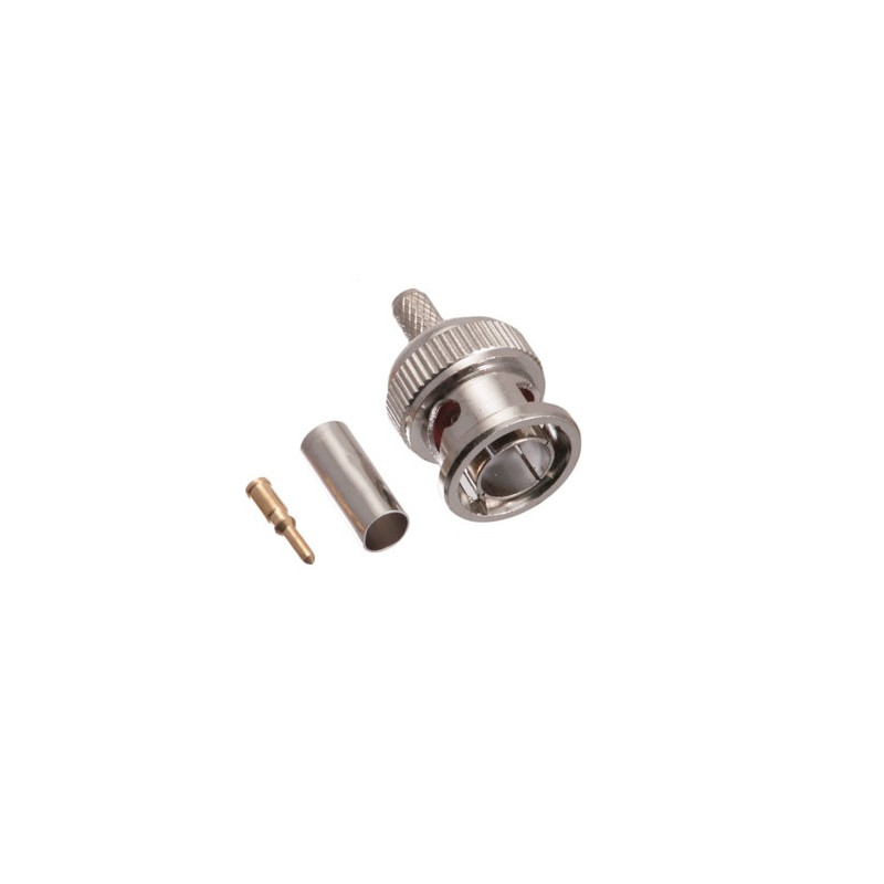 CONECTOR CRIMPAR BNC MACHO PARA RG59