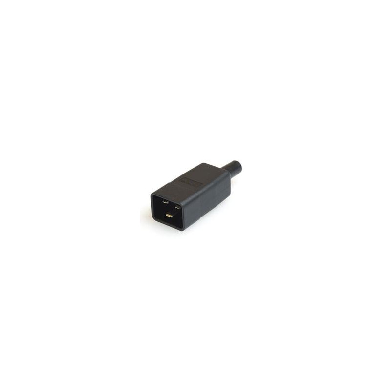 CONECTOR MACHO C20 16A NEGRO RECTO