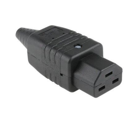 CONECTOR HEMBRA C21 16A NEGRO RECTO