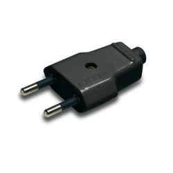 CONECTOR ALIMENTACION MACHO BIPOLAR 10A/250V