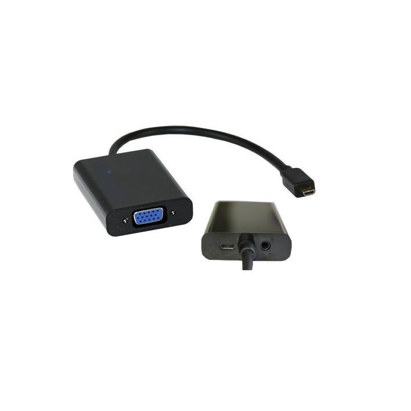 CONVERSOR VIDEO CPU HDMI MICRO D - MONIT VGA+AUDIO