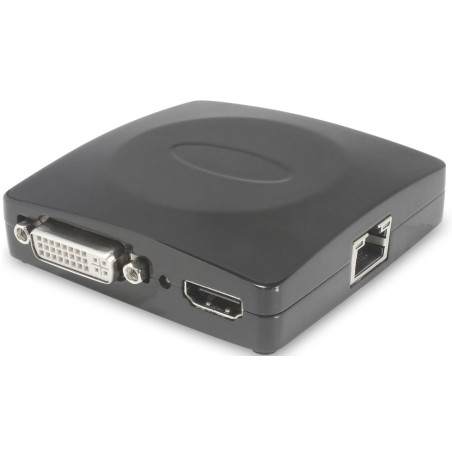 CONVERSOR DE VIDEO USB 3.0 - HDMI+DVI+VGA+RJ45