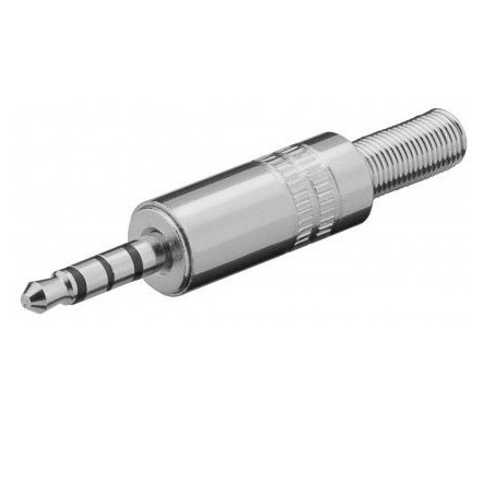 CONECTOR JACK 3.5 TETRAPOLAR MACHO H.Q. 4 P