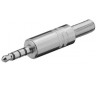CONECTOR JACK 3.5 TETRAPOLAR MACHO H.Q. 4 P