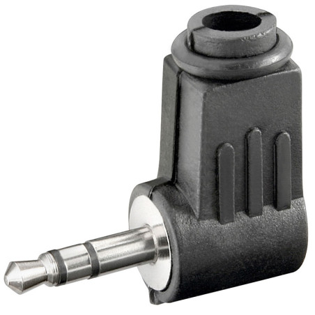 CONECTOR JACK 3.5 MACHO SOLDAR STEREO ACODADO