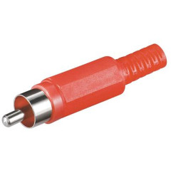 CONECTOR RCA MACHO  ROJO