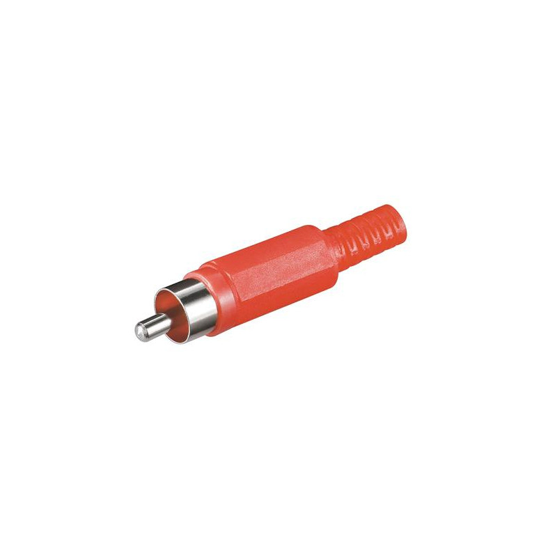 CONECTOR RCA MACHO  ROJO