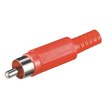 CONECTOR RCA MACHO  ROJO
