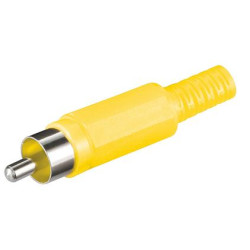 CONECTOR RCA MACHO AMARILLO