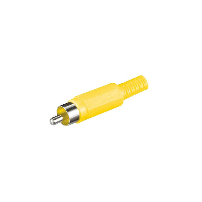 CONECTOR RCA MACHO AMARILLO