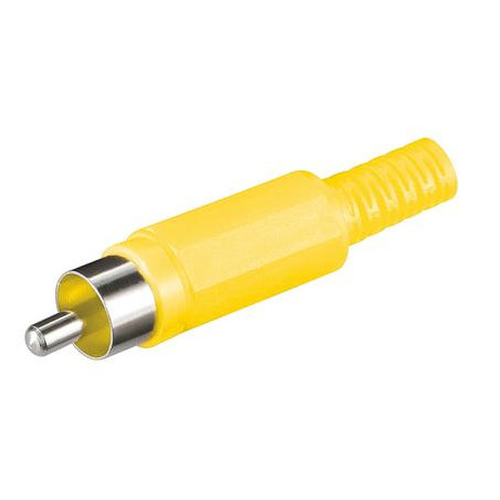 CONECTOR RCA MACHO AMARILLO