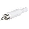 CONECTOR RCA MACHO  BLANCO
