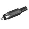 CONECTOR RCA MACHO NEGRO