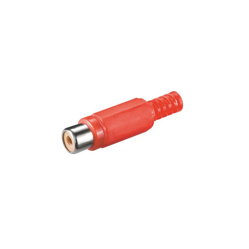 CONECTOR RCA HEMBRA  ROJO