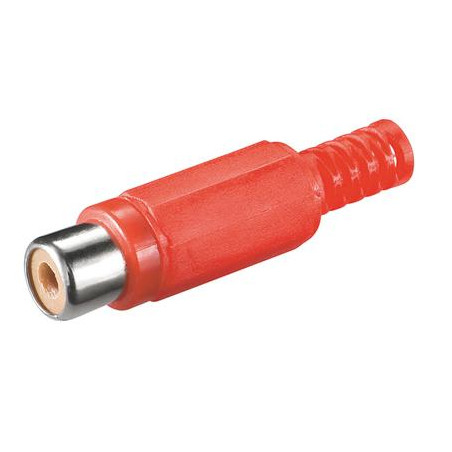 CONECTOR RCA HEMBRA  ROJO