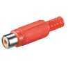 CONECTOR RCA HEMBRA  ROJO