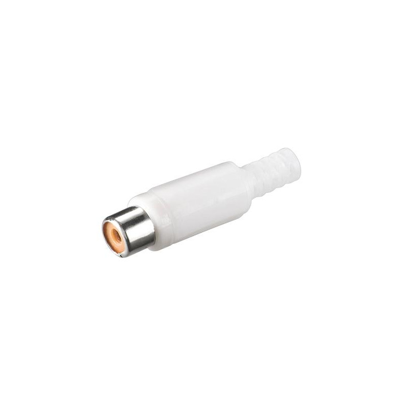 CONECTOR RCA HEMBRA BLANCO