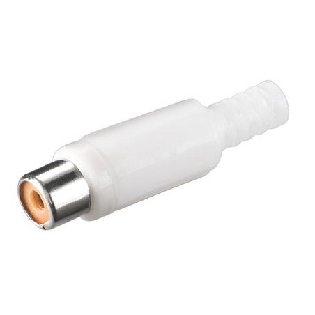 CONECTOR RCA HEMBRA BLANCO