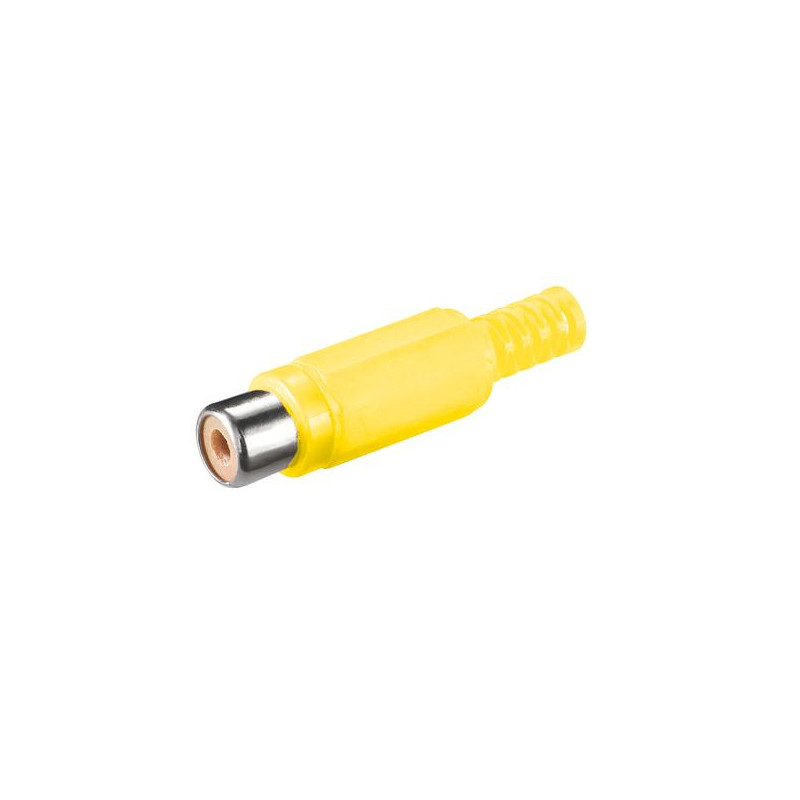 CONECTOR RCA HEMBRA AMARILLO